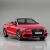 Piros Audi A3 8V Cabriolet 2014-2020 közötti modellről, tiszta háttér előtt, bemutatva azt az autómodellt, amelyhez a TEAMCAR autószőnyegek készültek.