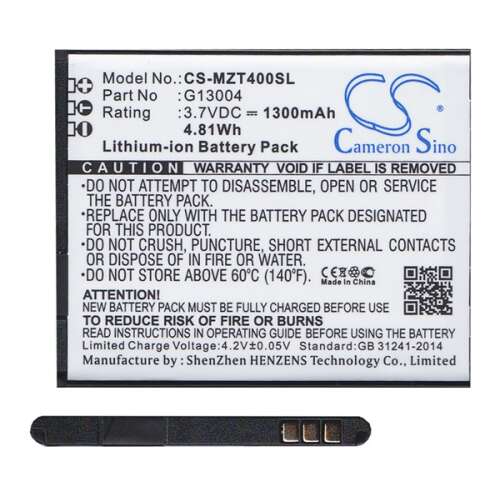 Cameron Sino Li-Ion akkumulátor Navon G13004-hez, 3.7V, 1300mAh