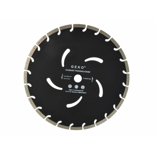 GEKO 350x10x25.4mm szegmentált gyémánt vágókorong betonhoz, téglához és térkőhöz - Vágókorong