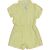Next Lány sárga-fehér kockás playsuit méretekkel, mérettáblázat, elölnézet, 104 méret