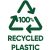 100% Recycled Plastic, eco-friendly compost bin material