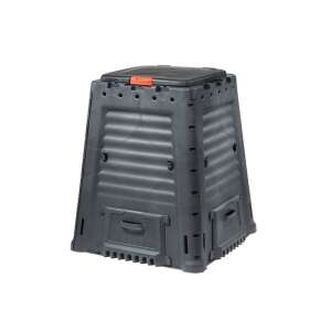 Keter Mega Composter 650L, black plastic compost bin, large capacity, easy assembly, weather resistant - Landscaping