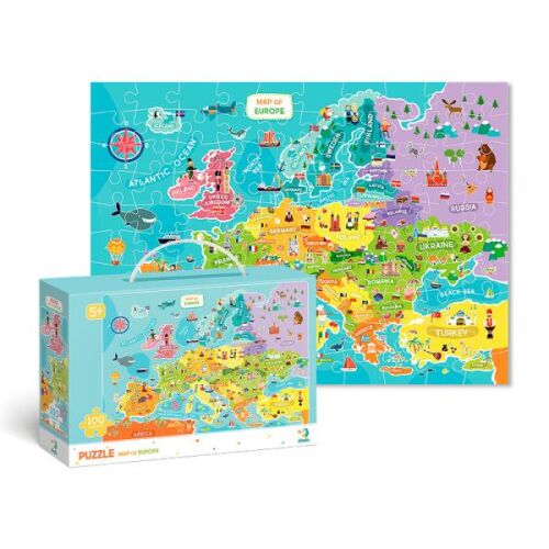 100 darab puzzle Európa térképe 167379037 - Puzzle és kirakó
