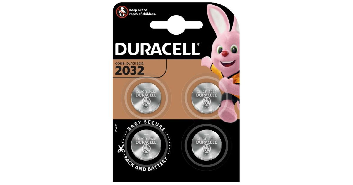 DURACELL 3V elem Duracell CR2032 blister 4db 167379029