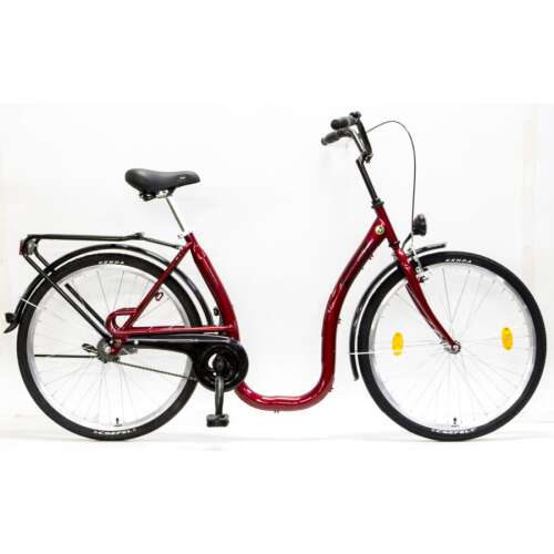Csepel Budapest C 26 colos piros női kerékpár alacsony vázmagassággal