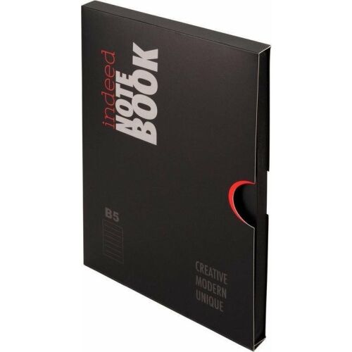 Notebook B5 Line Indeed fekete 167388301 - Füzet