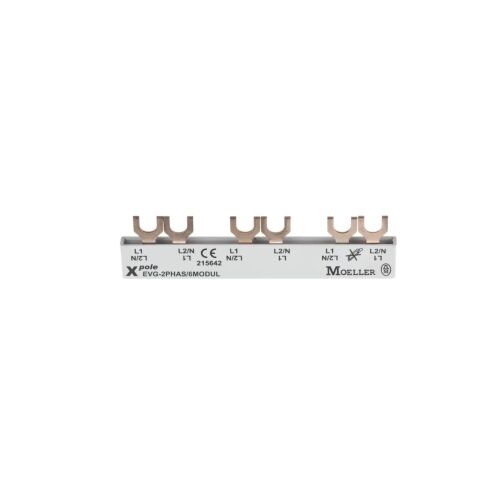 Csatlakozó sín 2P 63A 10mm2 villa (6 mod.) EVG-2PHAS/6MODUL 215642 167393914 - Áramvezető sín