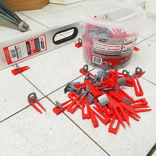 AWTOOLS Csempe szintező rendszer STANDARD 1,5mm - 7-15mm - CLIP 100db 167395345 - Burkolatszintező