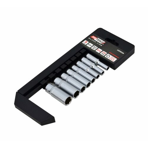 AWTOOLS Hosszú foglalat szett 1/4" szett 8db/BL 167396341 - Dugókulcs