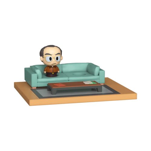 FUNKO MINI MOMENTUMOK: SEINFELD- GEORGE gyűjthető figura miniatűr kanapén dohányzóasztallal - Mesehős figura