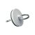 Fehér univerzális leeresztő dugó fém gyűrűvel fürdőkádhoz vagy mosdóhoz