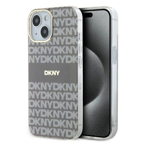 DKNY DKHMP15SHRHSEE iPhone 15 / 14 / 136.1" bézs/bézs keménytokája IML Mono & Stripe MagSafe 167419070 - Telefon
