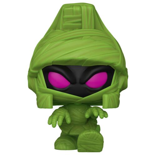 Részletes elölnézet Funko Pop Bolondos Dallamok Marvin a Marslakó Múmia #1674 vinyl figuráról, kicsomagolva - Játék