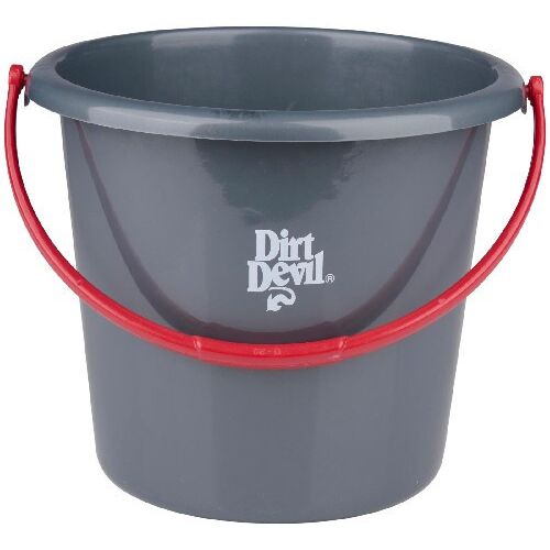 Dirt Devil 5L szürke vödör piros fogantyúval, ideális takarításhoz és háztartási feladatokhoz - Vödör