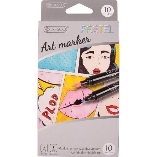 Art Marker kétoldalas 10 színű pasztell 167425988 - Rajzeszköz