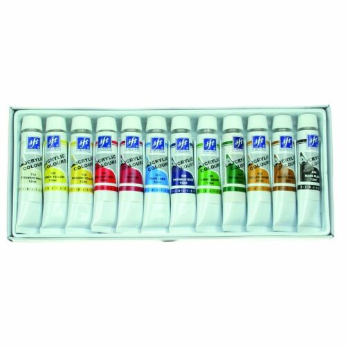 12 db-os akrilfesték készlet, Titán, 12 x 12 ml, Többszínű 167426316 - Iskolakezdés és iskolaszer
