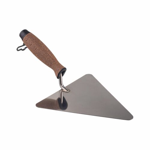 AWTOOLS Háromszög rozsdamentes acél simító 180mm parafa fogantyú 167430053 - Vakolat simító