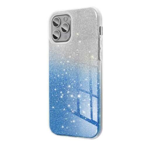 Forcell Shining iPhone case - blue glitter