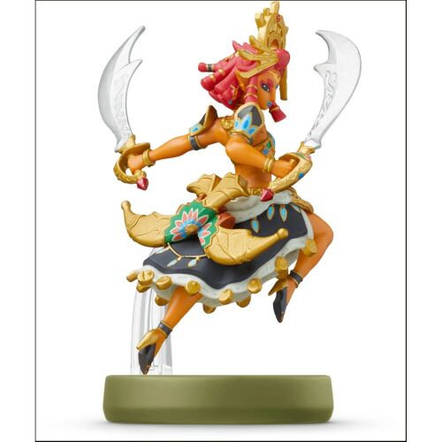 Nintendo The Legend of Zelda Urbosa amiibo figura, részletes gyűjthető karakter szobor dupla szablyákkal fehér háttéren - Mesehős figura
