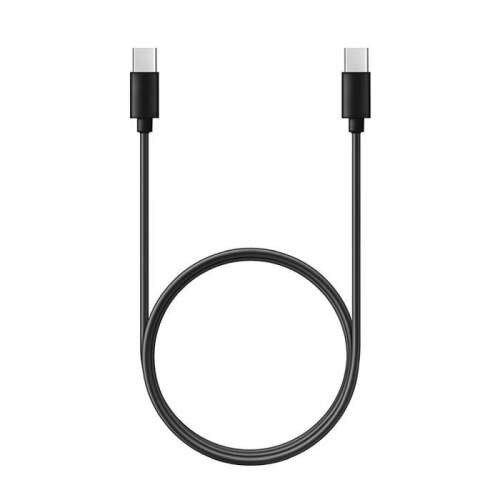 Čierny USB-C na USB-C kábel, 1 meter dlhý, podporuje rýchle nabíjanie Power Delivery 60W