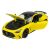 WELLY 1:24 méretarányú sárga Mercedes-AMG GT 63 S fém modellautó nyitott motorháztetővel és ajtókkal, döntött nézetben, fehér háttérrel