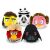 Öt Star Wars Angry Birds plüss játék, benne Han Solo, Rohamosztagos, Leia hercegnő, piros Angry Birds és Darth Vader, 30 cm