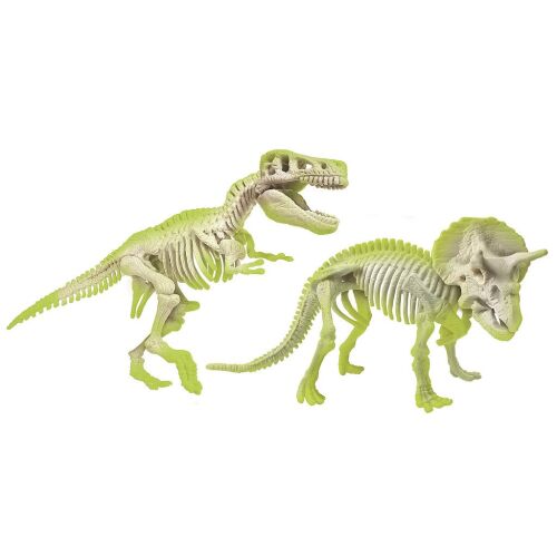 Clementoni ArcheoFun Világító T-Rex és Triceratops csontváz modellek