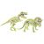 Clementoni ArcheoFun Világító T-Rex és Triceratops csontváz modellek