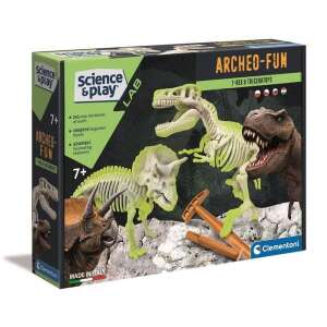 Világító T-Rex és Triceratops - Clementoni Archeofun 44944989 Clementoni Tudományos és felfedező játék