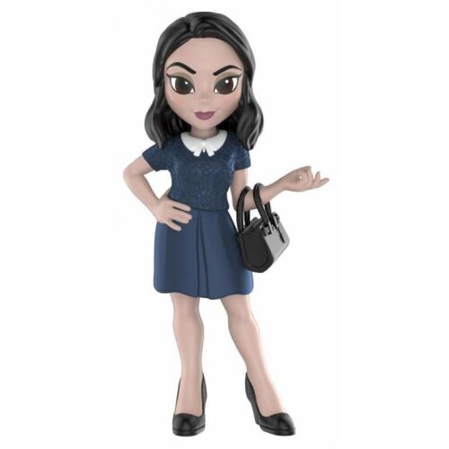 Funko Pop Rock Candy Riverdale Veronica figura, egész testes felvétel, csípőre tett kézzel és fekete kézitáskával pózol, fehér háttér előtt - Funko