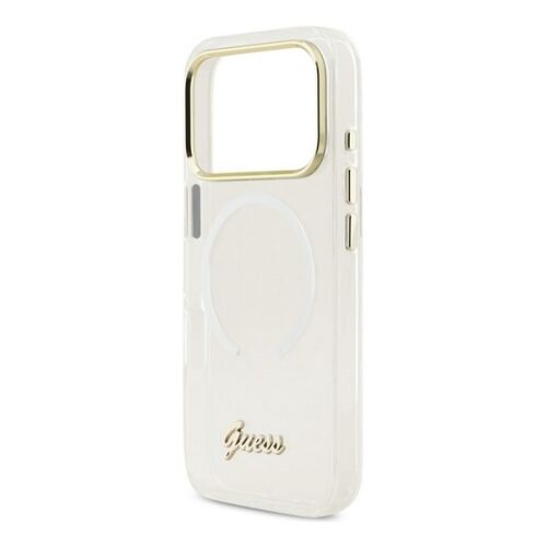 iPhone 17 Pro GUESS IML GRADIENT SCRIPT METAL szilikon telefonvédő ütésállóság, MagSafe, FEHÉR 167541316 - CG Mobile
