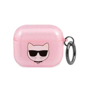 Karl Lagerfeld Choupette - AirPods 3 Tok - Rózsaszín