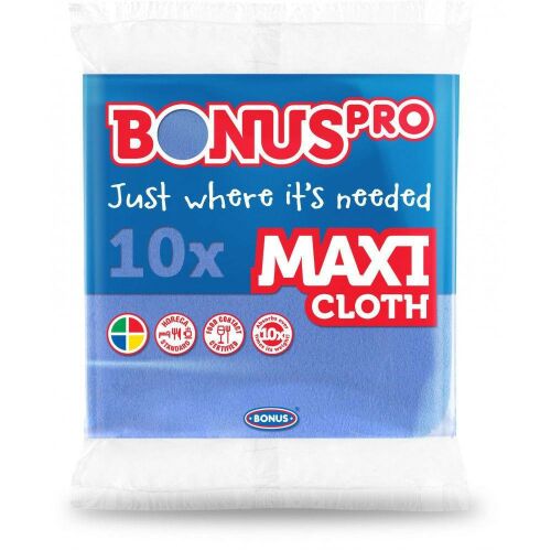 BonusPRO MAXI Általános törlőkendő kék 10db/csg, csomagolva 