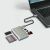 Logilink USB 3.2 Gen1, 5 az 1-ben kártyaolvasó (SD-, microSD-, MS-, CF és M2), alumínium, ezüst (CR0048) 167586910