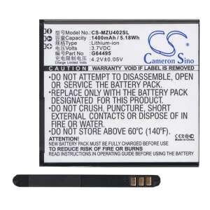 Cameron Sino Li-Ion akkumulátor Navon Mizu D402 és Mizu M402 mobiltelefonokhoz, 3.7V, 1400mAh - Navon