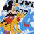 Közelkép Disney Mickey Pluto mintáról gyerek boxeralsón, részletes rajzfilm grafikával és anyagtextúrával