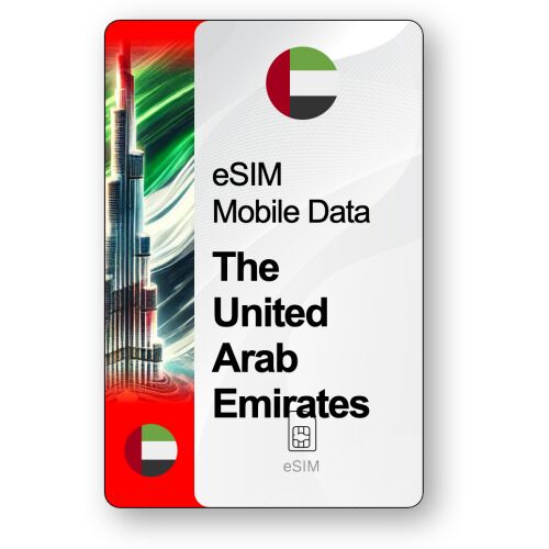 eSIM Egyesült Arab Emírségek 30 GB, 30 napok 167627648 
