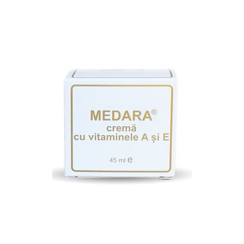 Medara hidratáló krém A- és E-vitaminnal, 45g, fehér és arany csomagolásban 