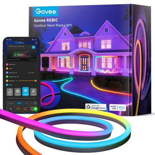 Govee H61A8 Kültéri Neon LED szalag 10m | LED szalag | Wi-Fi, Bluetooth, RGBIC 167677381 - LED szalag