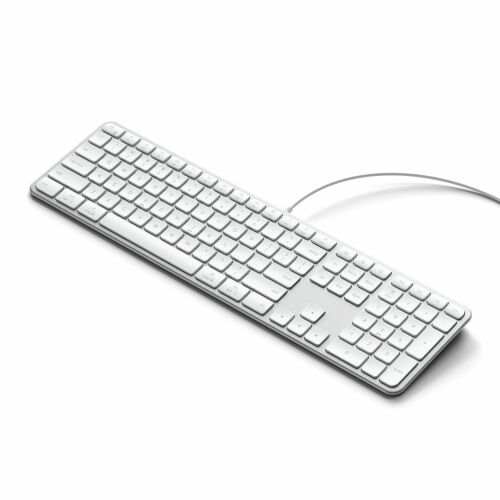 Satechi Slim LX3 Vezetékes – USB-C/USB-A billentyűzet numerikus résszel és Mac/Windows módkapcsolóval (ezüst) 176673673 - Billentyűzet