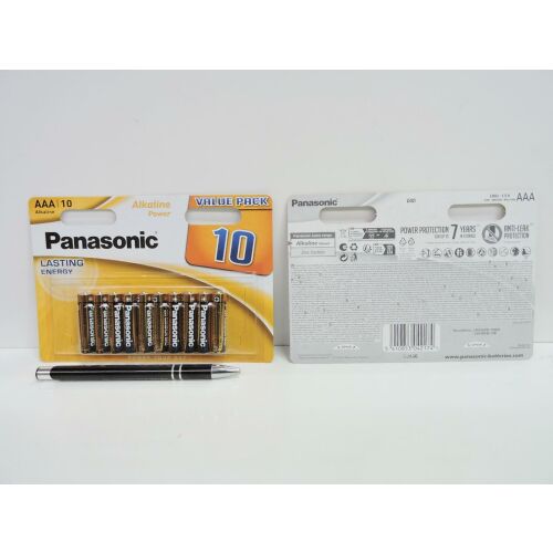 PANASONIC Alkaline Power LR03APB/10BW AAA 1,5V alkáli elemek (10 db-os bliszter) 167684588 - Elem