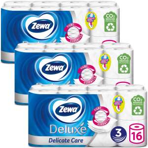 Zewa Deluxe Delicate Care 3-lagiges Toilettenpapier 3x16 Rollen 63566775 Toilettenpapier