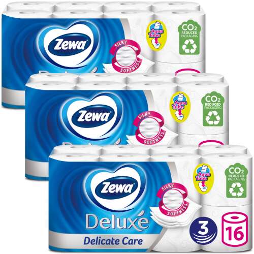 Zewa Deluxe Delicate Care 3-vrstvový toaletný papier 3x16 roliek