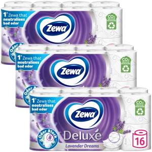 Zewa Deluxe Lavendel Träume 3 Lagen Toilettenpapier 3x16 Rollen 63573737 Toilettenpapier