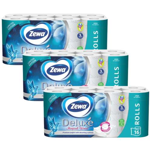 Zewa Deluxe Limited Edition 3-lagiges Toilettenpapier 3x16 Rollen