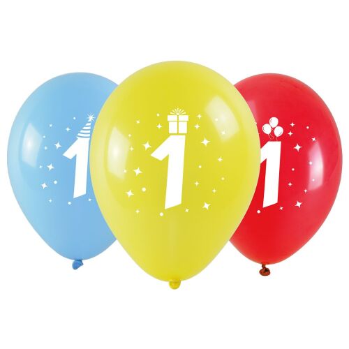 Lufi "1" szám mintával (3 db-os szett) 167691109 - Lufi