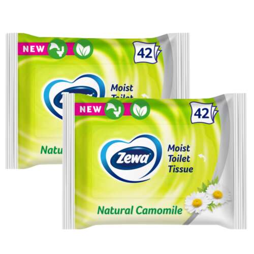Zewa Natural Camomile Wet Toilet Paper 2x42pcs 48125589