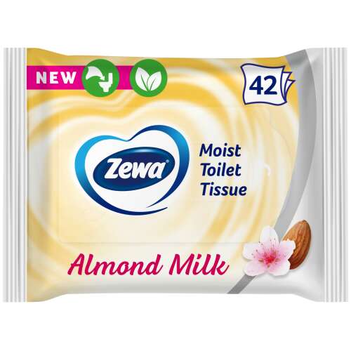 Vlhký toaletný papier Zewa Almond Milk 42ks