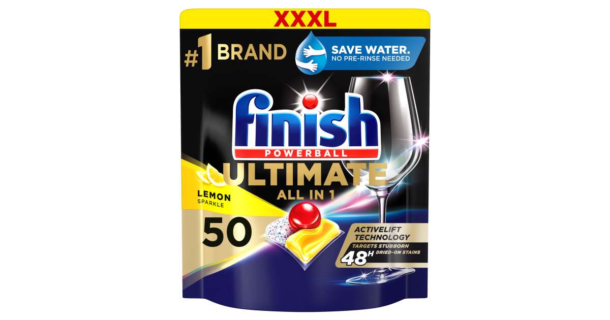 Finish Ultimate Plus All in 1 Lemon dishwasher tablets 45pcs