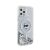 Karl Lagerfeld KLHMP12MLGCHSGH iPhone 12/12 Pro 6.1" átlátszó kemény tok Liquid Glitter Choupette Head Magsafe 167694507